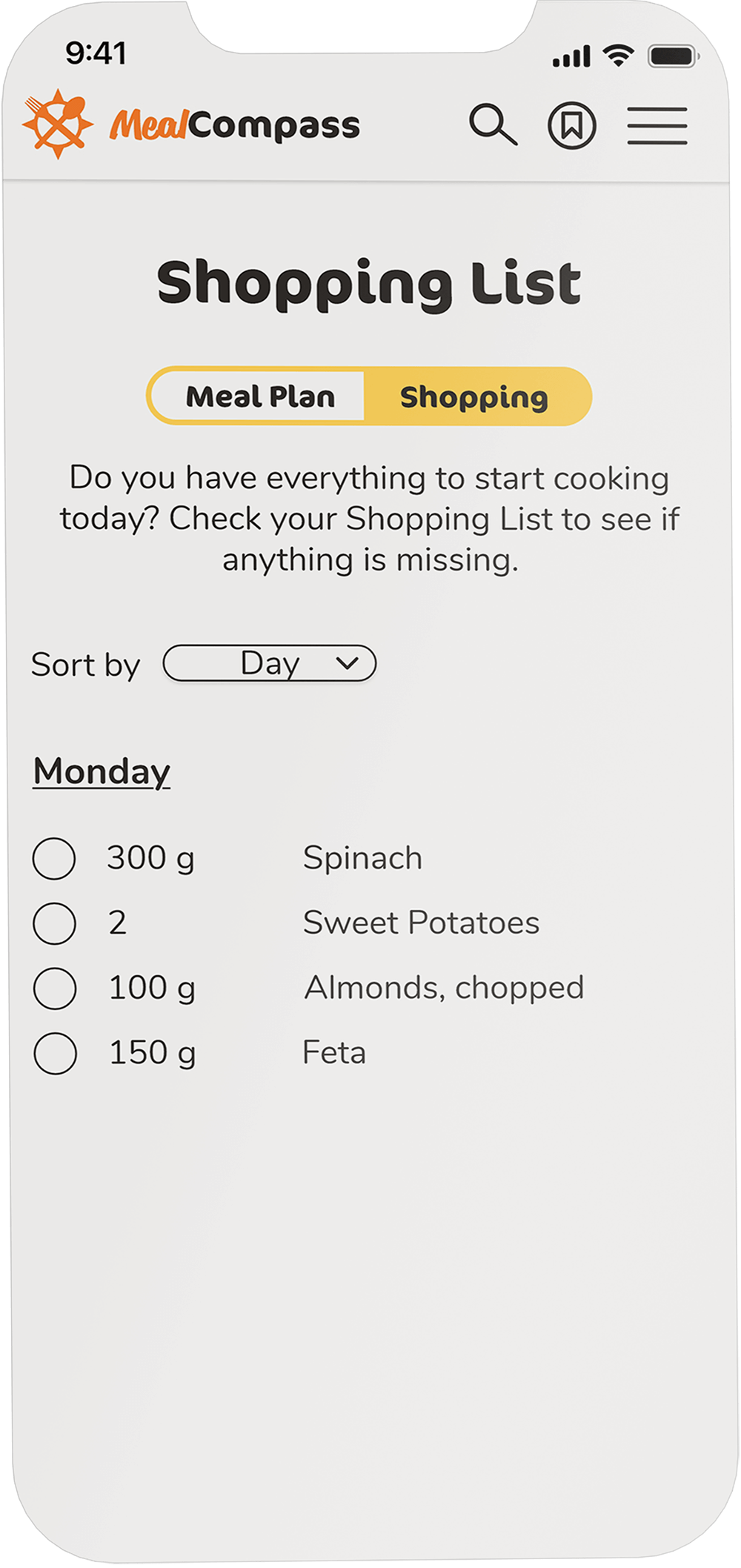 Meal Compass Mass Mockup