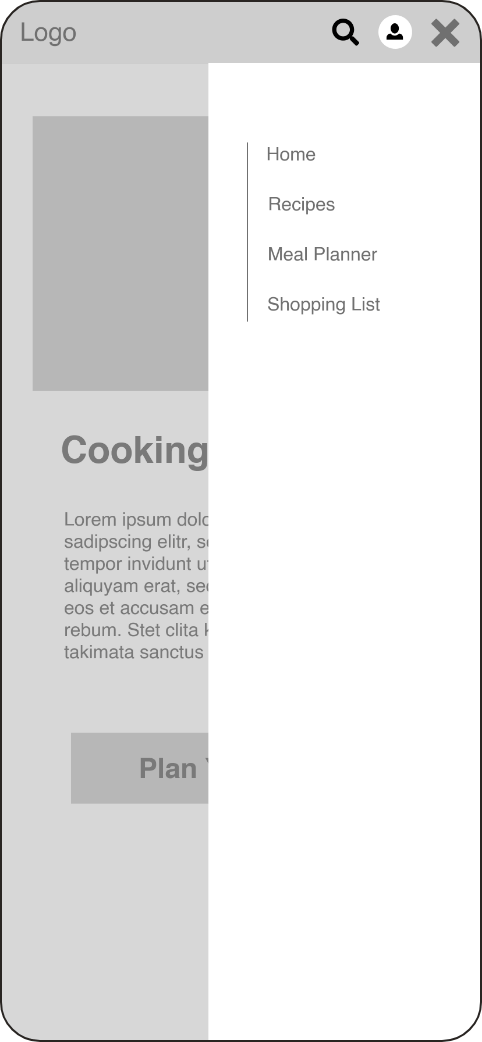 First usability problem of the meal compass app