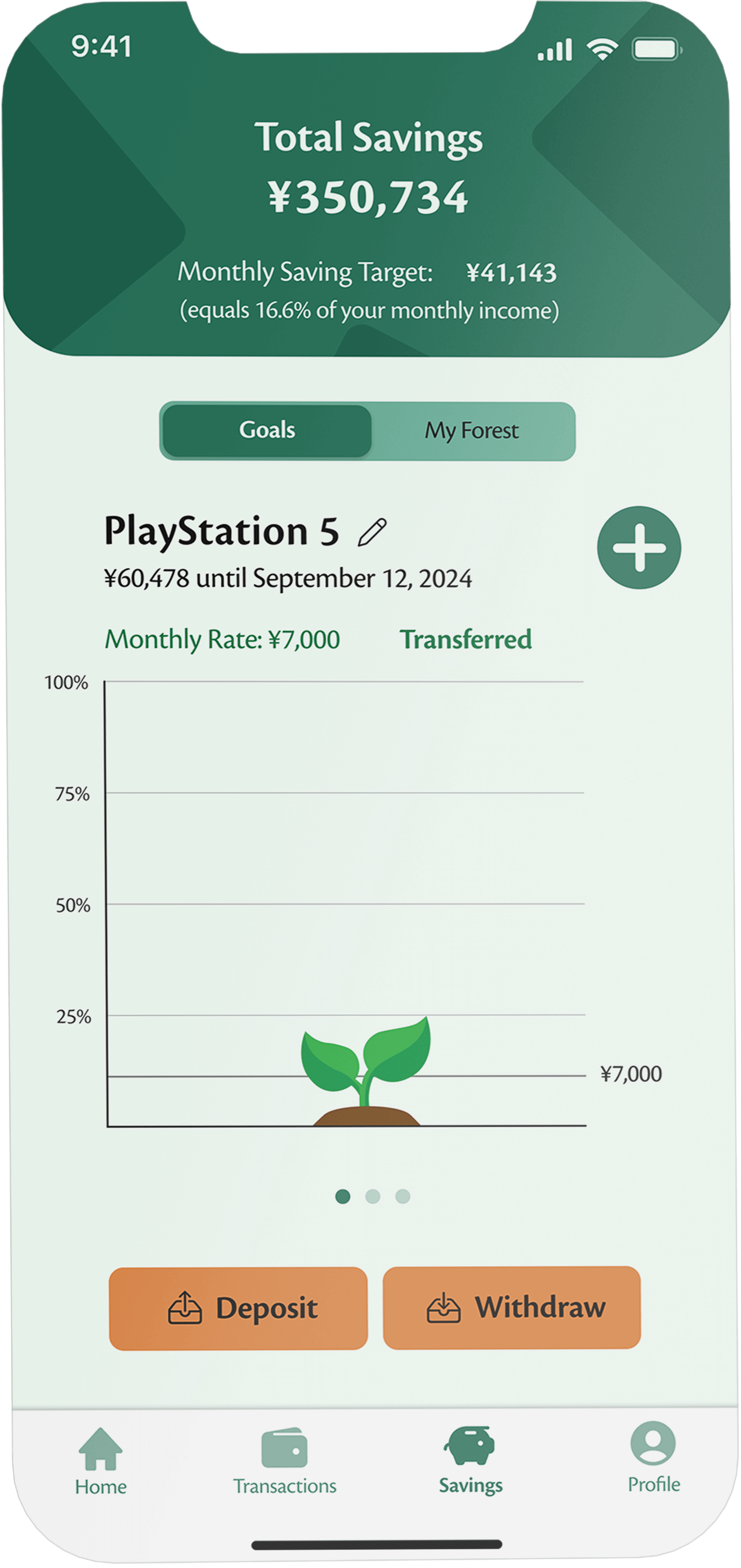 Plantwise screen mockup of the sign up screen